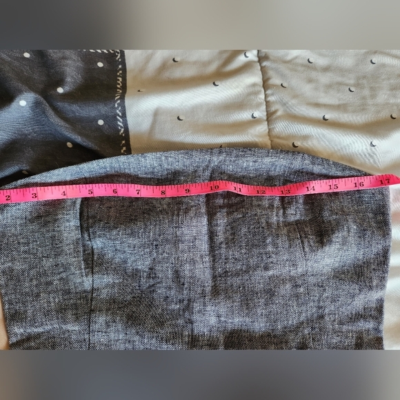 St. Agni Anna Mini Dress Navy Marle Organic Cotton Linen Blend Nwt Sz. S. - Picture 8 of 14